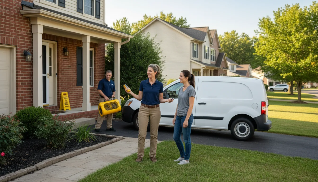 Residential water damage restoration in Ashland, LA